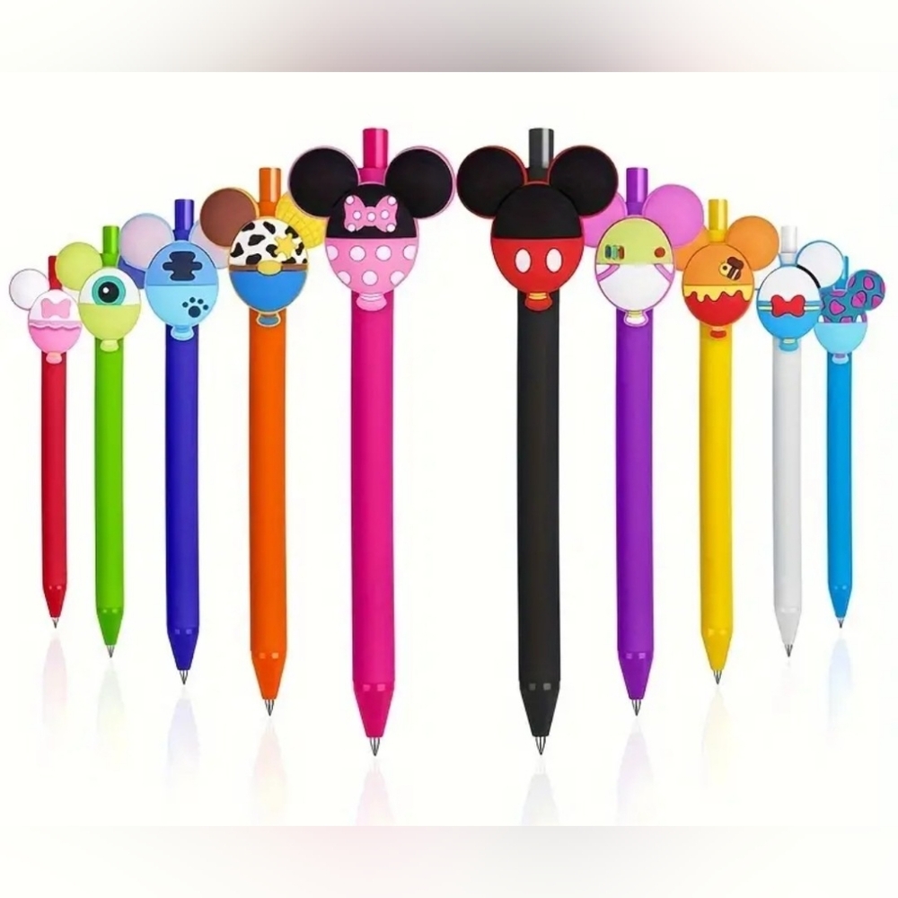 Disney Mickey Ears Novety Ballpoint Pen set of 10 New in package Black Ink
